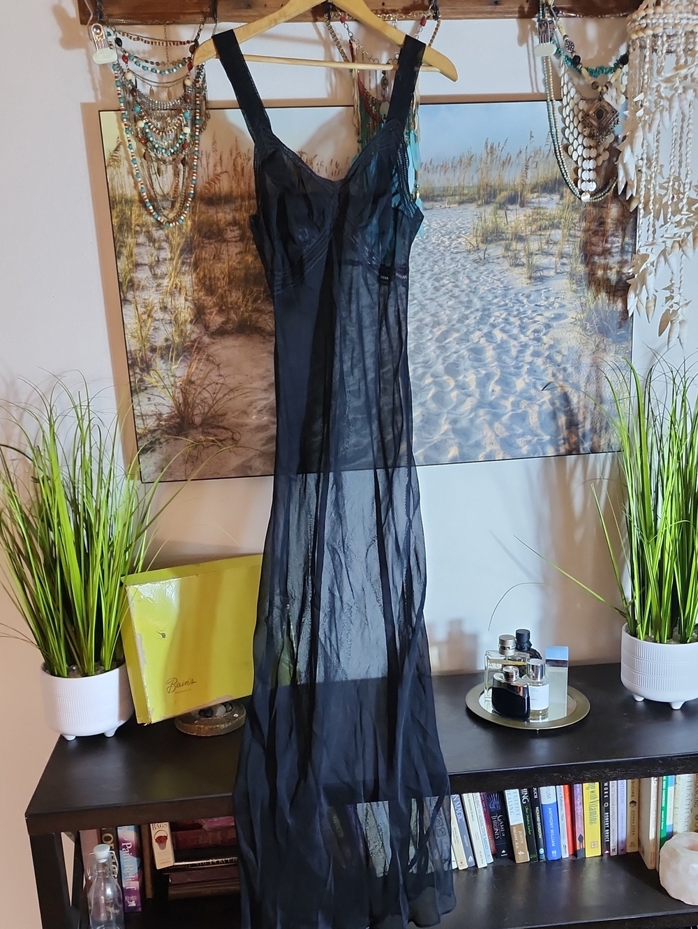 Vintage Night Dress Lingerie Sheer Sexy